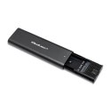 Obudowa | kieszeń do dysków M.2 SATA SSD | NGFF | USB typ C Qoltec