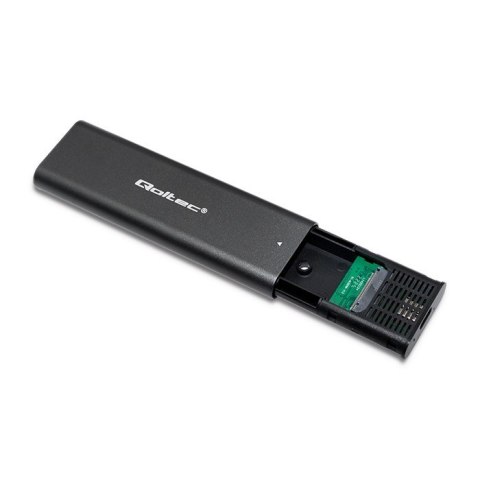 Obudowa | kieszeń do dysków M.2 SSD | NVME | PCI-E | USB typ C Qoltec Obudowa | kieszeń do dysków M.2 SSD | NVME | PCI-E | USB typ C Qoltec