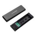 Obudowa | kieszeń do dysków M.2 SSD | NVME | PCI-E | USB typ C Qoltec
