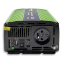 Przetwornica napięcia Monilith | ładowanie baterii | UPS | 600W |1200W | 12V na 230V | Czysty Sinus Qoltec