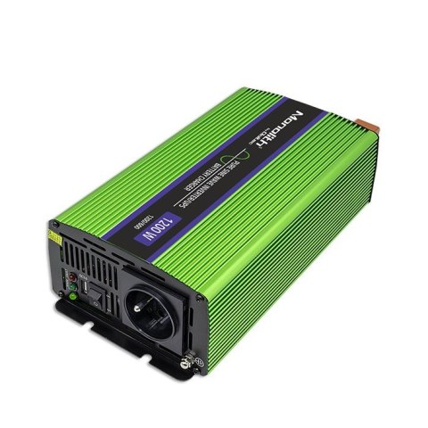 Przetwornica napięcia Monilith | ładowanie baterii | UPS | 600W |1200W | 12V na 230V | Czysty Sinus Qoltec Przetwornica napięcia Monilith | ładowanie baterii | UPS | 600W |1200W | 12V na 230V | Czysty Sinus Qoltec