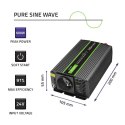 Przetwornica napięcia Monolith | 300W | 600W | 24V na 230V | Czysty Sinus Qoltec