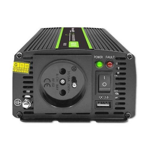 Przetwornica napięcia Monolith | 300W | 600W | 24V na 230V | Czysty Sinus Qoltec Przetwornica napięcia Monolith | 300W | 600W | 24V na 230V | Czysty Sinus Qoltec