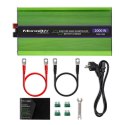 Przetwornica napięcia Monolith | ładowanie baterii | UPS | 1000W | 2000W | 12V na 230V | Czysty Sinus | LCD Qoltec