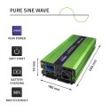 Przetwornica napięcia Monolith | ładowanie baterii | UPS | 1000W | 2000W | 12V na 230V | Czysty Sinus | LCD Qoltec