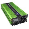 Przetwornica napięcia Monolith | ładowanie baterii | UPS | 1000W | 2000W | 12V na 230V | Czysty Sinus | LCD Qoltec