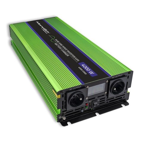 Przetwornica napięcia Monolith | ładowanie baterii | UPS | 2000W | 4000W | 12V na 230V | Czysty Sinus | LCD Qoltec Przetwornica napięcia Monolith | ładowanie baterii | UPS | 2000W | 4000W | 12V na 230V | Czysty Sinus | LCD Qoltec