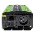 Przetwornica napięcia Monolith | ładowanie baterii | UPS | 300W |600W | 12V na 230V | Czysty Sinus Qoltec