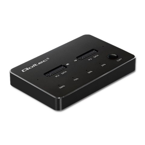 Stacja dokujca dysków 2x SSD M.2 SATA | NGFF | USB typ C Qoltec Stacja dokujca dysków 2x SSD M.2 SATA | NGFF | USB typ C Qoltec