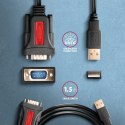 ADS-1PSN Adapter USB 2.0 > RS-232 Port szeregowy, 1.5m kabel, chip Prolific AXAGON