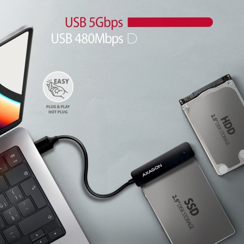 ADSA-FP2A Adapter USB-A 5Gbps SATA 6G 2.5" HDD/SSD FASTPort2 AXAGON ADSA-FP2A Adapter USB-A 5Gbps SATA 6G 2.5" HDD/SSD FASTPort2 AXAGON