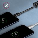 BUCM-CM20TB Kabel Twister USB-C - USB-C, 1.1m USB2.0 3A ALU, czarny AXAGON