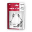 BUCM-CM20TB Kabel Twister USB-C - USB-C, 1.1m USB2.0 3A ALU, czarny AXAGON
