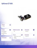 Karta graficzna GeForce GT 610 1GB DDR3 64Bit DVI HDMI VGA LP FAN AFOX