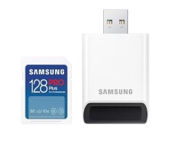 Karta pamięci SD PRO Plus MB-SD128SB/WW 128GB + czytnik Samsung