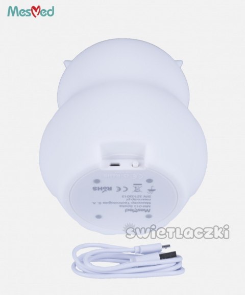 Lampka silikonowa nocna MM013 Sówka z pilotem