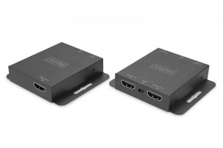 Przedłużacz/Extender HDMI 4K 30Hz 70m po skrętce Cat.5e/6/7/8 HDCP 1.4 EDID IR PoC, zestaw Digitus