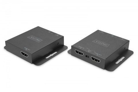 Przedłużacz/Extender HDMI 4K 30Hz 70m po skrętce Cat.5e/6/7/8 HDCP 1.4 EDID IR PoC, zestaw Digitus