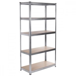 Regał magazynowy metalowy szafka 175 kg x5 ocynk rozkładany MDF GB378 GreenBlue