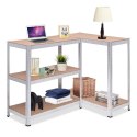 Regał magazynowy metalowy szafka 175 kg x5 ocynk rozkładany MDF GB378 GreenBlue