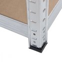 Regał magazynowy metalowy szafka 175 kg x5 ocynk rozkładany MDF GB378 GreenBlue