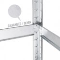 Regał magazynowy metalowy szafka 175 kg x5 ocynk rozkładany MDF GB378 GreenBlue