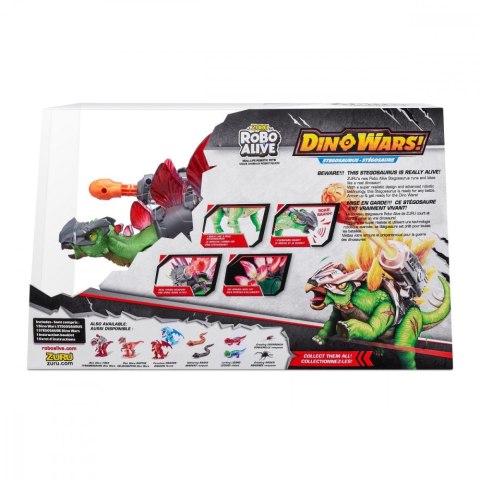 Figurka interaktywna Robo Alive Dino Wars Stegozaur ZURU Robo Alive Figurka interaktywna Robo Alive Dino Wars Stegozaur ZURU Robo Alive