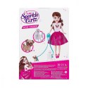 Lalka 10.5 cala Zestaw Spacer z psem ZURU Sparkle Girlz