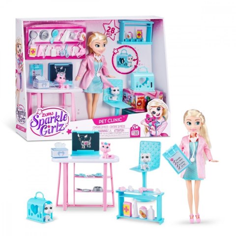 Lalka Zestaw Klinika Weterenaryjna ZURU Sparkle Girlz Lalka Zestaw Klinika Weterenaryjna ZURU Sparkle Girlz