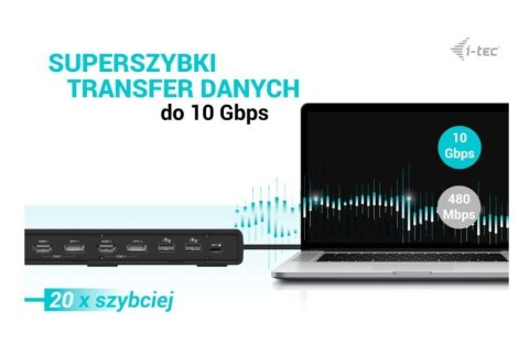 Stacja dokująca USB 3.0 / USB-C / Thunderbolt 3 Dual Display Gen2 + Power Delivery 100W I-tec Stacja dokująca USB 3.0 / USB-C / Thunderbolt 3 Dual Display Gen2 + Power Delivery 100W I-tec