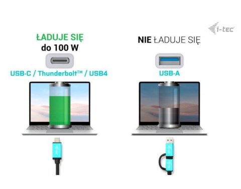 Stacja dokująca USB 3.0 / USB-C / Thunderbolt 3 Dual Display Gen2 + Power Delivery 100W I-tec Stacja dokująca USB 3.0 / USB-C / Thunderbolt 3 Dual Display Gen2 + Power Delivery 100W I-tec