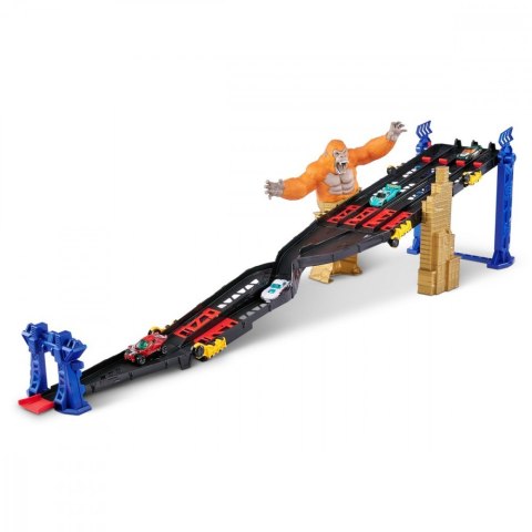 Tor samochodowy z 4 torami Atak Goryla ZURU Metal Machines Tor samochodowy z 4 torami Atak Goryla ZURU Metal Machines