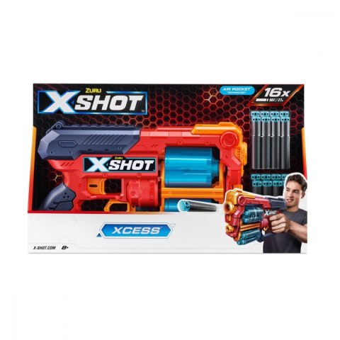 Wyrzutnia Excel-Xcess TK-12 (16 strzałek) pomarańczowa ZURU X-Shot Wyrzutnia Excel-Xcess TK-12 (16 strzałek) pomarańczowa ZURU X-Shot