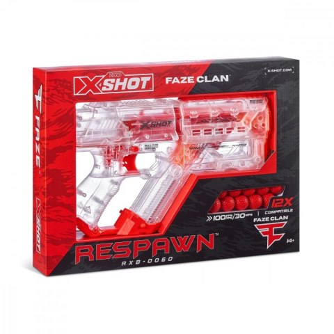 Wyrzutnia FaZe Respawn Round 12 kulek ZURU X-Shot Wyrzutnia FaZe Respawn Round 12 kulek ZURU X-Shot