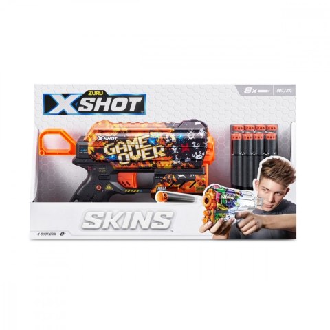Wyrzutnia wzór E SKINS-FLUX (8 Strzałek) ZURU X-Shot Wyrzutnia wzór E SKINS-FLUX (8 Strzałek) ZURU X-Shot
