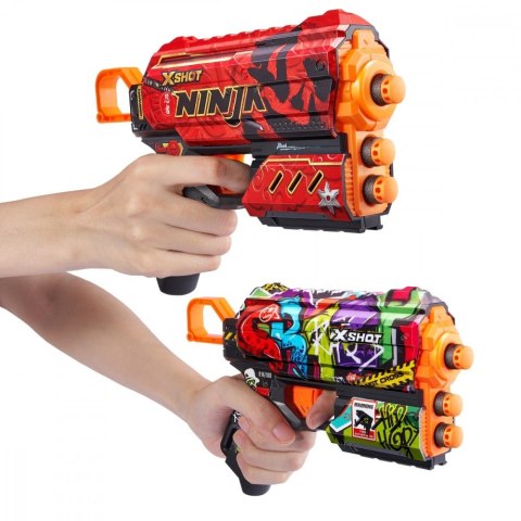 Zestaw wyrzutni Skins Flux 16 strzałek ZURU X-Shot Zestaw wyrzutni Skins Flux 16 strzałek ZURU X-Shot
