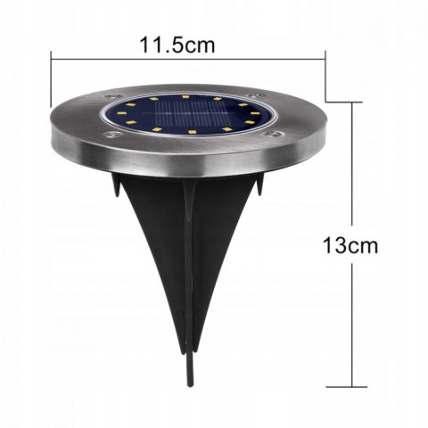 Lampa solarna najazdowa MCE318 LED IP44 12 SMD 4000K Maclean