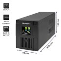 Zasilacz awaryjny UPS | Monolith | 1500VA | 900W | LCD | USB Qoltec