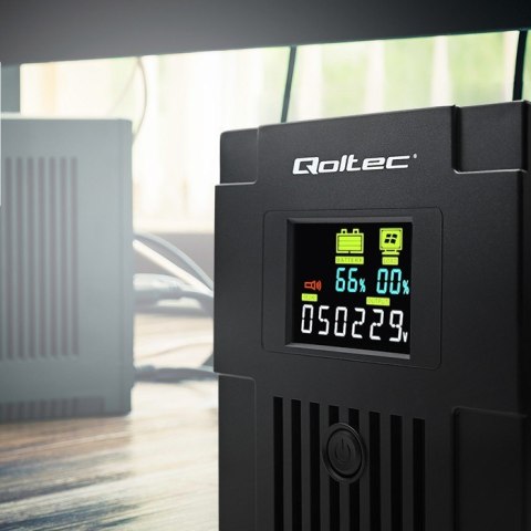 Zasilacz awaryjny UPS | Monolith | 1500VA | 900W | LCD | USB Qoltec Zasilacz awaryjny UPS | Monolith | 1500VA | 900W | LCD | USB Qoltec