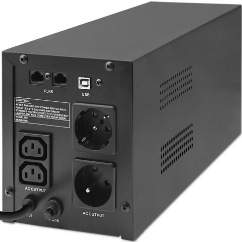 Zasilacz awaryjny UPS | Monolith | 1500VA | 900W | LCD | USB Qoltec Zasilacz awaryjny UPS | Monolith | 1500VA | 900W | LCD | USB Qoltec