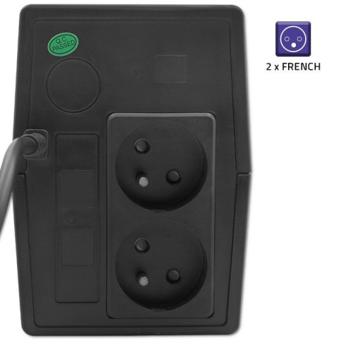 Zasilacz awaryjny UPS | Monolith | 850VA | 480W Qoltec Zasilacz awaryjny UPS | Monolith | 850VA | 480W Qoltec