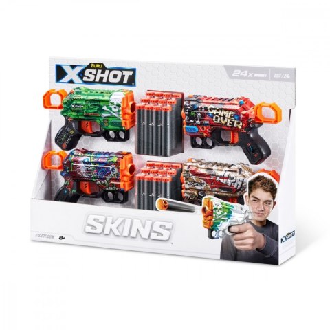 Zestaw wyrzutni Skins Menace 24 strzałki ZURU X-Shot Zestaw wyrzutni Skins Menace 24 strzałki ZURU X-Shot