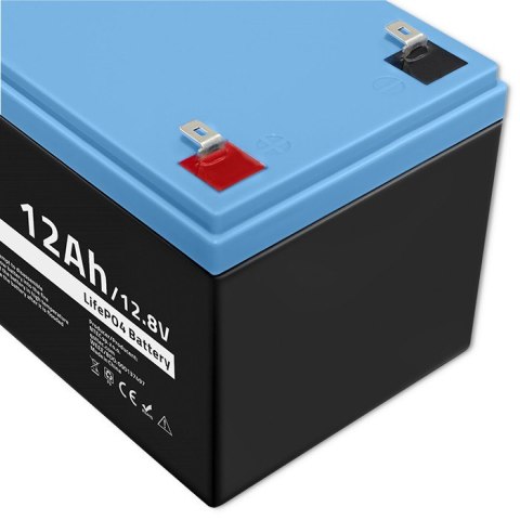 Akumulator LiFePO4 Litowo-Żelazowo-Fosforanowy | 12.8V | 12Ah | 153.6Wh | BMS Qoltec Akumulator LiFePO4 Litowo-Żelazowo-Fosforanowy | 12.8V | 12Ah | 153.6Wh | BMS Qoltec
