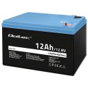 Akumulator LiFePO4 Litowo-Żelazowo-Fosforanowy | 12.8V | 12Ah | 153.6Wh | BMS Qoltec
