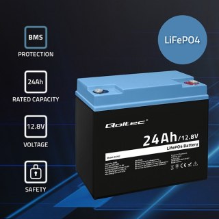 Akumulator LiFePO4 Litowo-Żelazowo-Fosforanowy | 12.8V | 24Ah | 307.2Wh | BMS