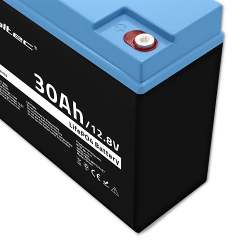 Akumulator LiFePO4 Litowo-Żelazowo-Fosforanowy | 12.8V | 30Ah | 384Wh | BMS Qoltec