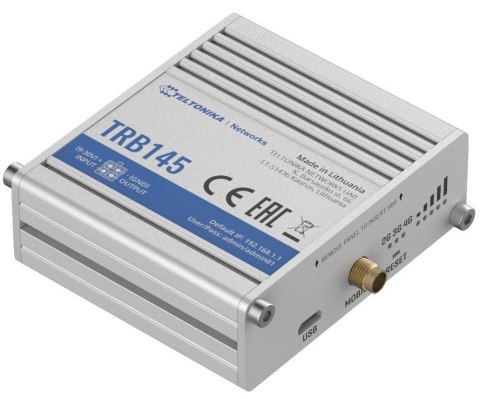 Bramka LTE TRB145 (Cat 1), 3G, 2G, USB, RS485 TELTONIKA Bramka LTE TRB145 (Cat 1), 3G, 2G, USB, RS485 TELTONIKA