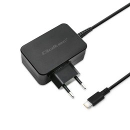 Ładowarka sieciowa 65W | 5-20V | 3-3.25A | USB typ C | PD | Czarna Qoltec