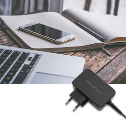 Ładowarka sieciowa 65W | 5-20V | 3-3.25A | USB typ C | PD | Czarna Qoltec