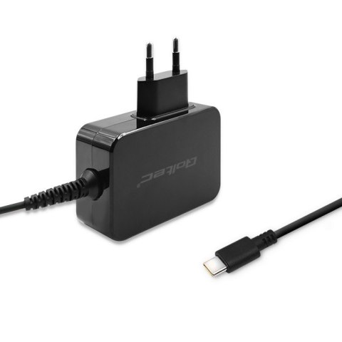 Ładowarka sieciowa 65W | 5-20V | 3-3.25A | USB typ C | PD | Czarna Qoltec